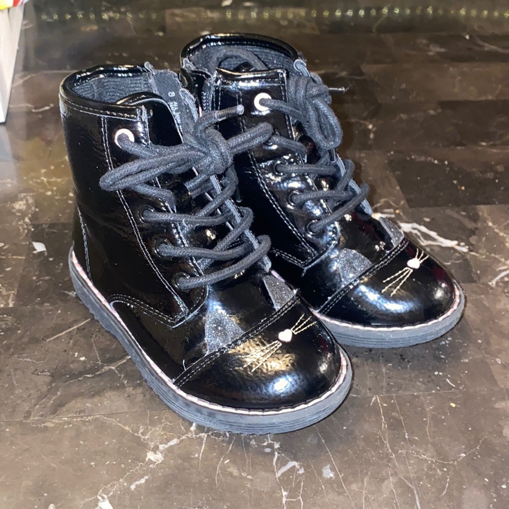 Cute cat combat boots!